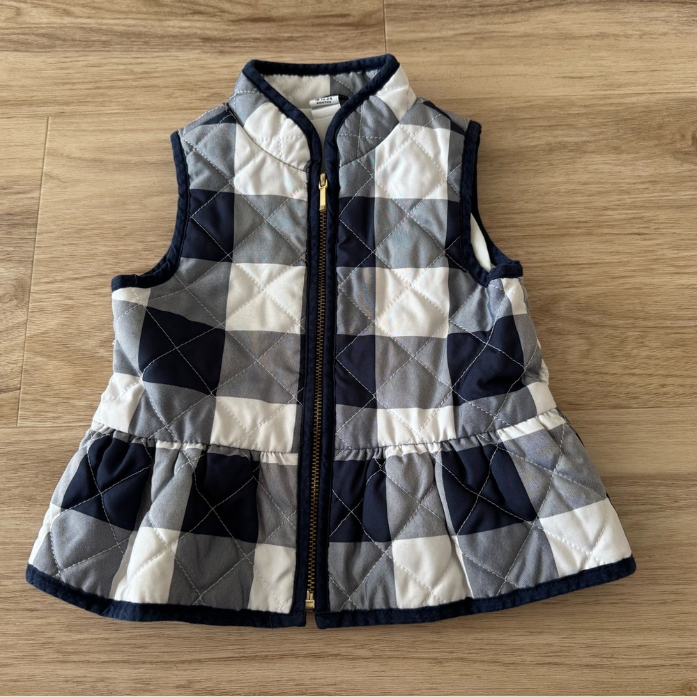 Janie and Jack Plaid Quilted Vest